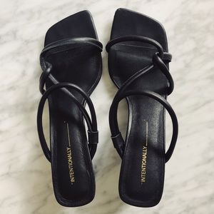 Intentionally Blank Willow Black Sandals